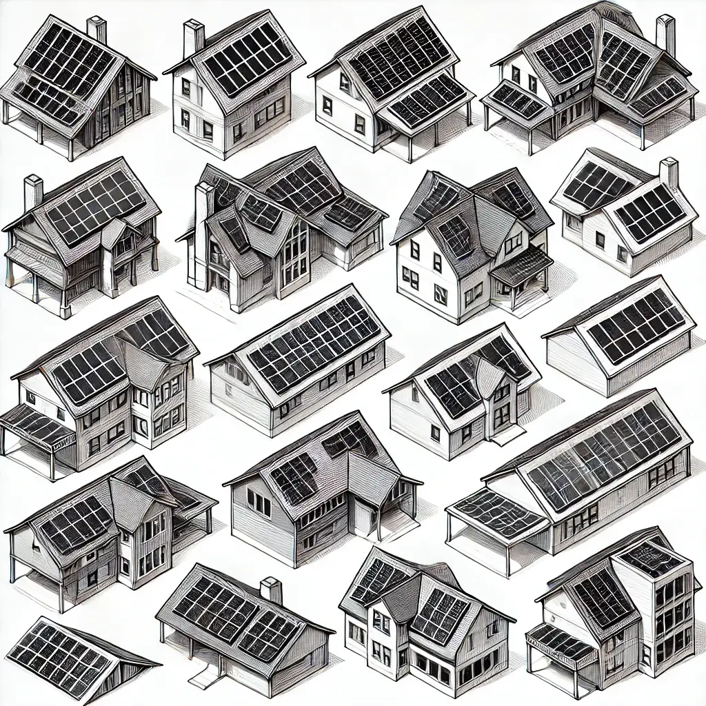Modular solar panels for unique roofs